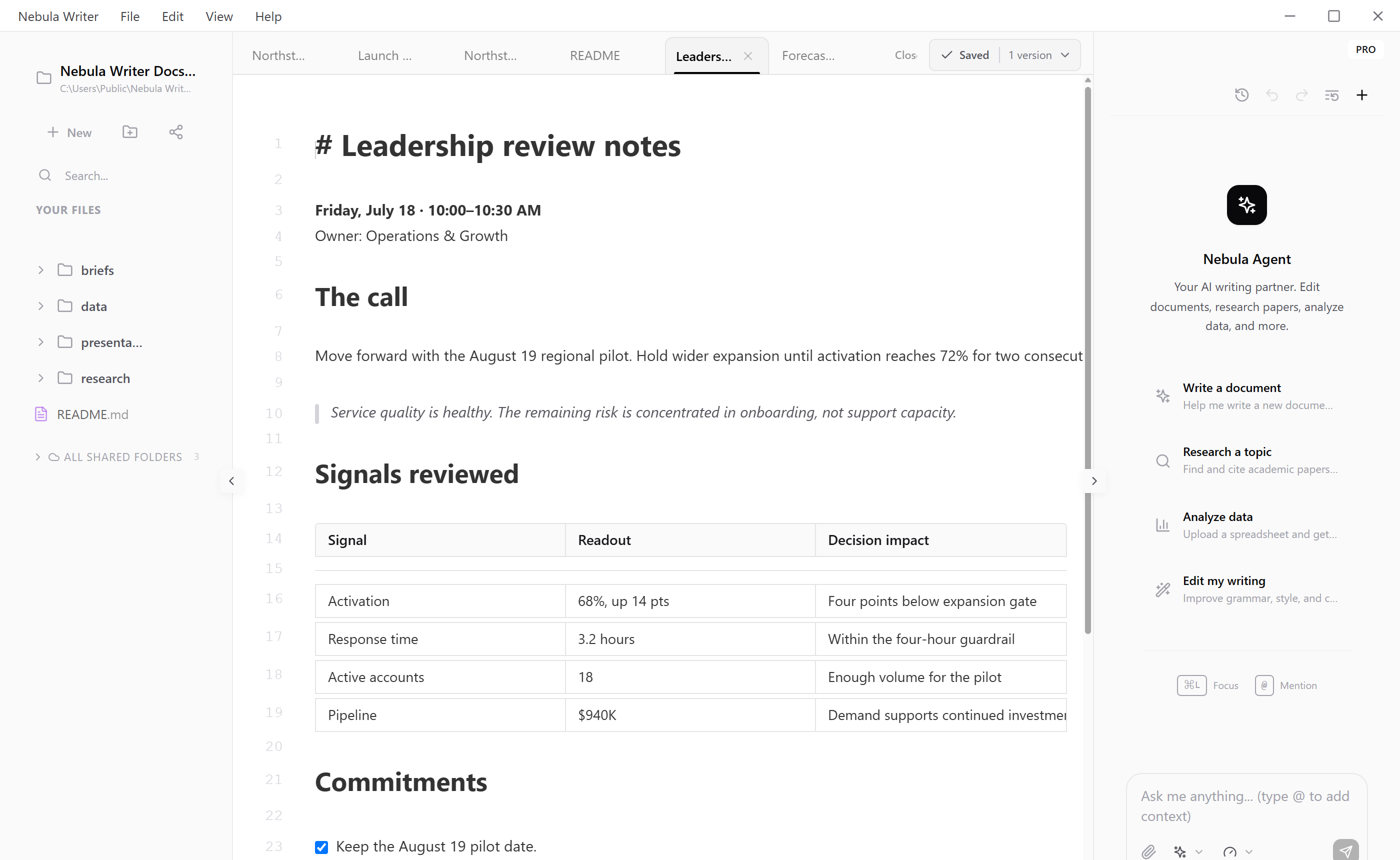 Markdown Live Preview with headings, a table, checklist, and formatted content